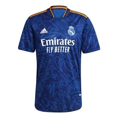 ADIDAS ORIGINALS adidas Real Madrid Away Player Edition Soccer/Football Sports Short Sleeve Jersey Blue