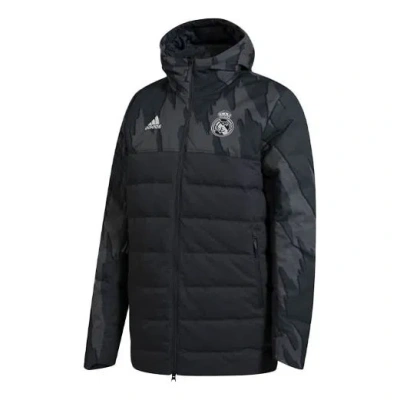 ADIDAS ORIGINALS adidas Real Ssp Dw Jkt Real Madrid Stay Warm hooded down Jacket Black