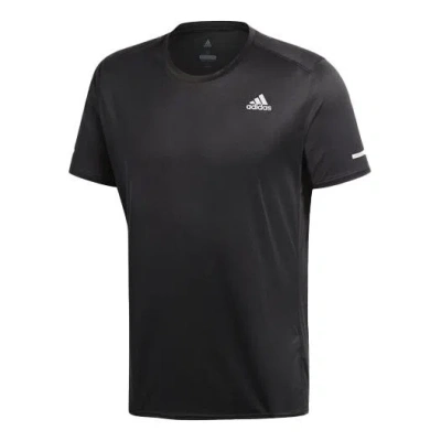 ADIDAS ORIGINALS adidas Run Tee M CG Running Sports Round Neck Short Sleeve Black