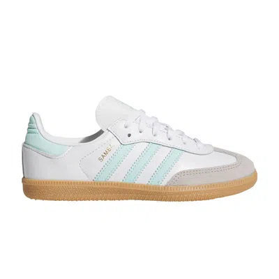ADIDAS ORIGINALS ADIDAS SAMBA OG C 'WHITE SEMI FLASH AQUA' | KID'S SIZE 3