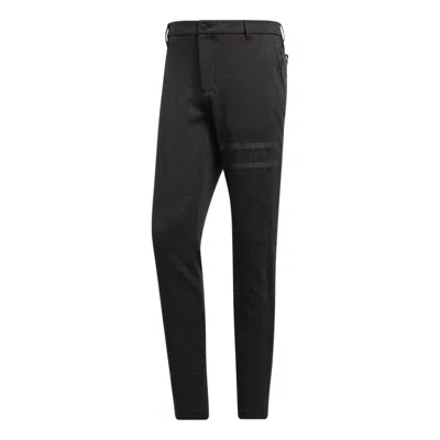 ADIDAS ORIGINALS adidas Solid Color Button Slim Fit Sports Pants Men's Black