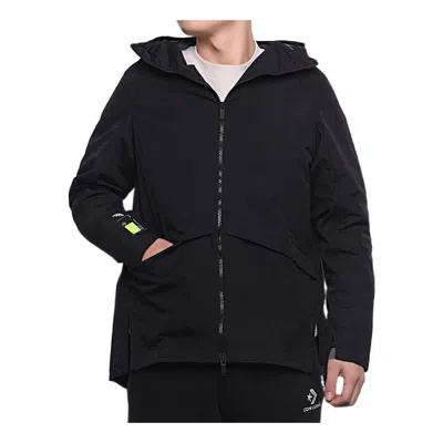 ADIDAS ORIGINALS adidas Solid Color Loose Sports Hooded Jacket Black