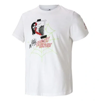ADIDAS ORIGINALS adidas Spida Sense Tee Basketball Sports Short Sleeve White