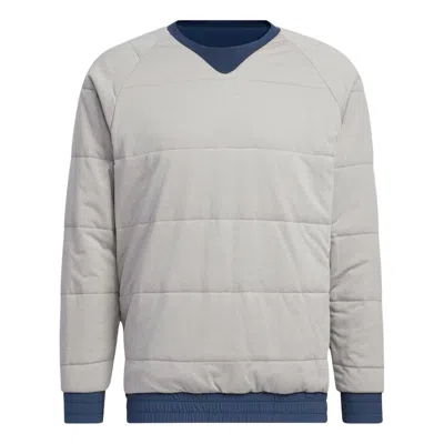 ADIDAS ORIGINALS adidas Splicing Round Neck Pullover Brand  Sports Jacket Men's Navy Blue