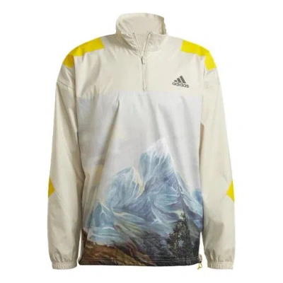ADIDAS ORIGINALS adidas Stand Collar Loose Sports Jacket Beige