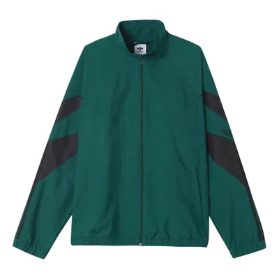 ADIDAS ORIGINALS adidas Stripe Stand Collar Jacket Green