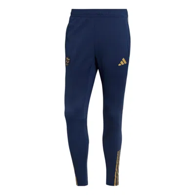 ADIDAS ORIGINALS adidas Stripe  Zipper Bundle Feet Sports Pants  Men's Navy Blue