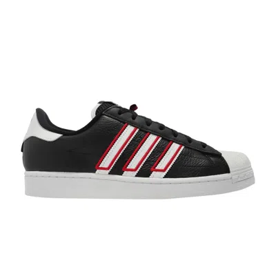 ADIDAS ORIGINALS ADIDAS SUPERSTAR 'BLACK WHITE VIVID RED' | MEN'S SIZE 11