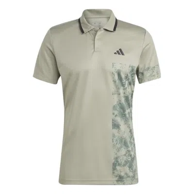 ADIDAS ORIGINALS adidas Tennis Paris HEAT.RDY FreeLift Polo Shirt 'Silver Pebble'