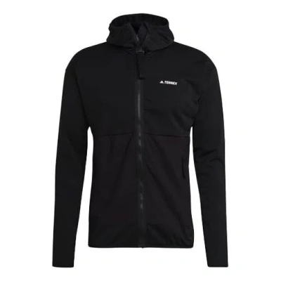 ADIDAS ORIGINALS adidas Terrex Sports Solid Color Hooded Jacket Black