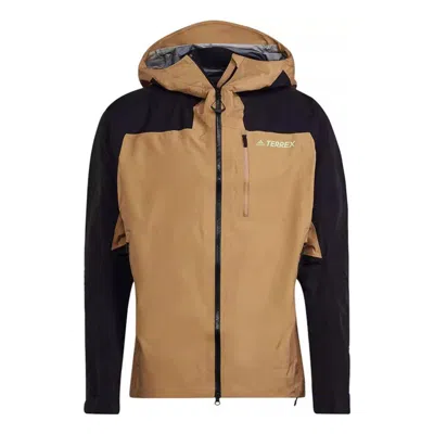 ADIDAS ORIGINALS adidas Terrex Techrock GORE-TEX PRO Rain Jacket 'Tan Black'