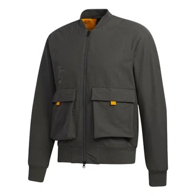 ADIDAS ORIGINALS adidas Th Jkt Bomb Fleece Lined Stay Warm Casual Sports Jacket Green