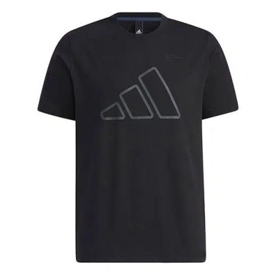 ADIDAS ORIGINALS adidas Th Tee Techgfx Logo Printing Sports Training Short Sleeve Black