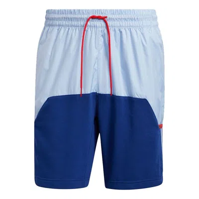 ADIDAS ORIGINALS adidas Trae Short Colorblock Basketball Sports Shorts Blue