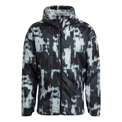 ADIDAS ORIGINALS adidas Urban Aop WR Outdoor Sports Windproof Hooded Jacket Black