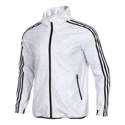 ADIDAS ORIGINALS adidas Wb Aop 3s Woven Casual Sports Hooded Jacket White