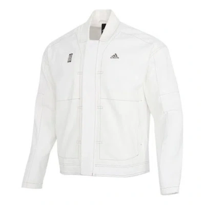 ADIDAS ORIGINALS adidas Wj Jkt Denim Series Casual Sports Woven Jacket White