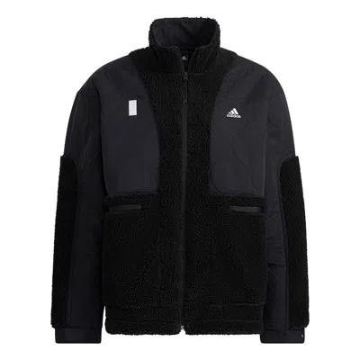 ADIDAS ORIGINALS adidas Wj Mixboa Jkt Splicing Fleece Jacket Black
