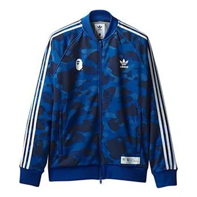 ADIDAS ORIGINALS adidas x A Bathing Ape Crossover Adicolor Series Jacket 'Blue'