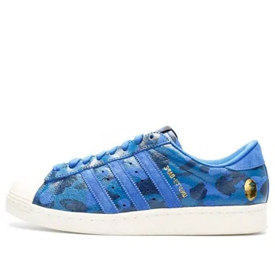 ADIDAS ORIGINALS adidas x A Bathing Ape Undeafeated Superstar 80s 'Blue Camo'