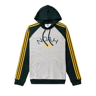 ADIDAS ORIGINALS ADIDAS X NOAH 3S HOODY 'MEDIUM GREY HEATHER/GREEN NIGHT' | MEN'S SIZE XL