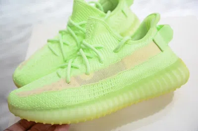 ADIDAS ORIGINALS ADIDAS YEEZY BOOST 350 V2 MEN'S NIGHT LIGHT GREEN SPORTS SHOES US SIZES 9-12