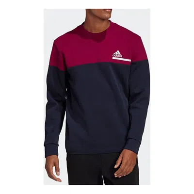 ADIDAS ORIGINALS adidas Zne Crew Sweatshirt Splicing Round Neck Pullover Colorblock Sports Blue