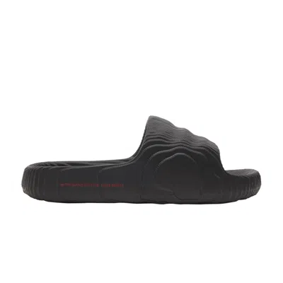 ADIDAS ORIGINALS ADILETTE 22 SLIDES 'BLACK SCARLET'