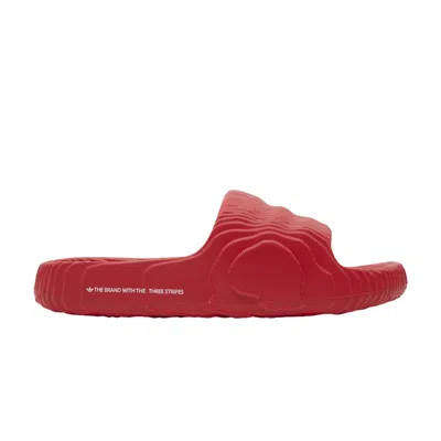 ADIDAS ORIGINALS ADILETTE 22 SLIDES 'SCARLET'
