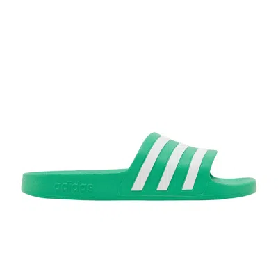 ADIDAS ORIGINALS ADILETTE AQUA SLIDES 'VIVID GREEN'