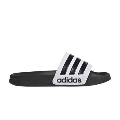 ADIDAS ORIGINALS ADILETTE SHOWER SLIDE 'WHITE BLACK'