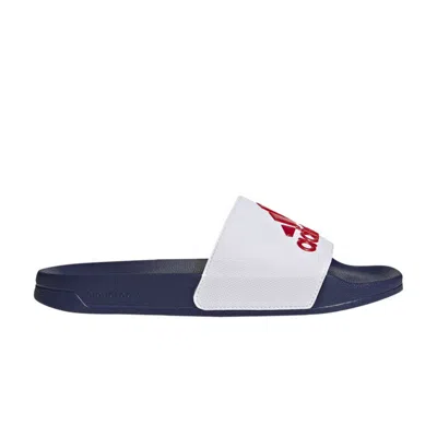 ADIDAS ORIGINALS ADILETTE SHOWER SLIDE 'WHITE VICTORY BLUE'