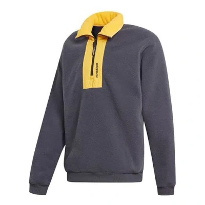 ADIDAS ORIGINALS adidas originals Adv Block Fle Colorblock Half Zipper Casual Sports Gray