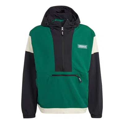 ADIDAS ORIGINALS adidas originals Adventure Premium Windbreaker 'Dark Green Black'