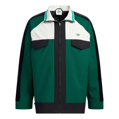 ADIDAS ORIGINALS adidas originals Anti University Jacket 'Black Green'