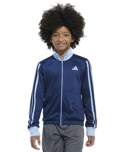 ADIDAS ORIGINALS BIG BOYS LONG-SLEEVE COLORBLOCKED TRICOT JACKET