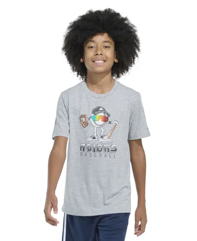 ADIDAS ORIGINALS BIG BOYS SHORT-SLEEVE STUNNER BASEBALL GRAPHIC T-SHIRT