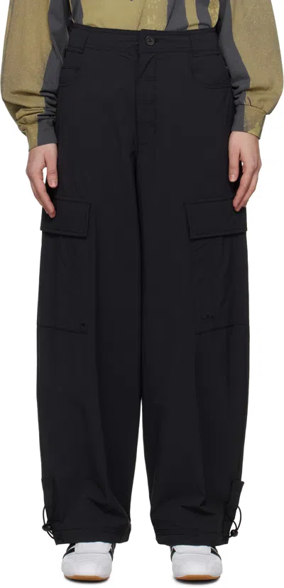 ADIDAS ORIGINALS BLACK PREMIUM ESSENTIALS CARGO PANTS