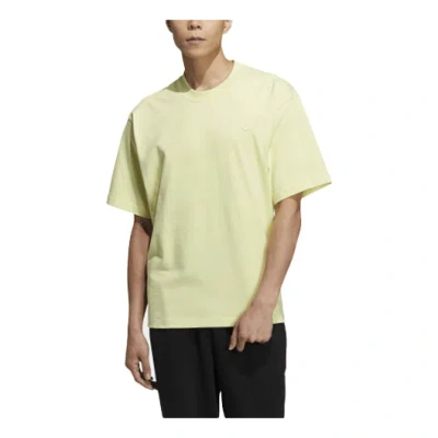 ADIDAS ORIGINALS adidas originals C Tee Solid Color Small Label Loose Sports Short Sleeve Couple Style Yellow