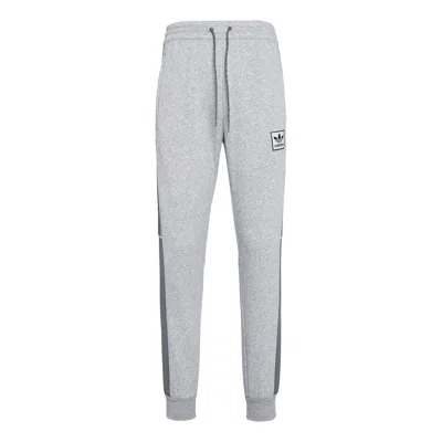 ADIDAS ORIGINALS adidas originals Casual Logo Solid Color Sports Bundle Feet Pants Gray