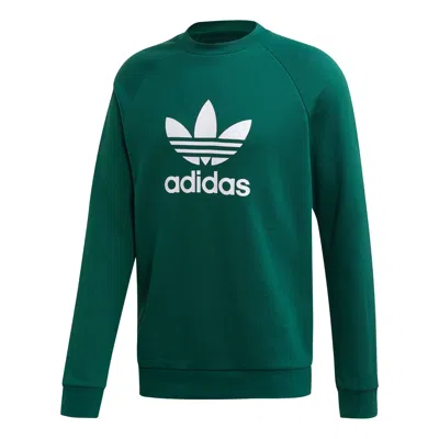 ADIDAS ORIGINALS adidas originals Casual Sports Round Neck Pullover Green