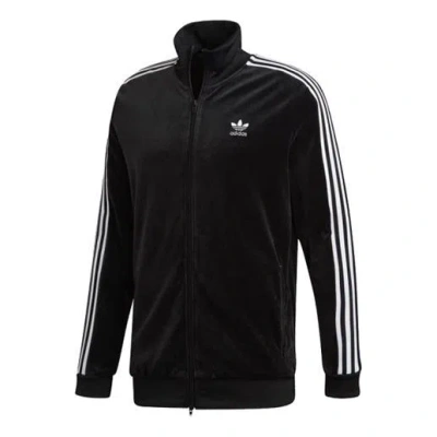 ADIDAS ORIGINALS adidas originals Casual Sports Stand Collar Stripe Jacket Black