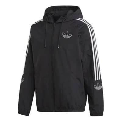 ADIDAS ORIGINALS adidas originals Casual Sports Zipper Hooded Jacket Black
