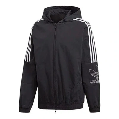 ADIDAS ORIGINALS adidas originals Casual Zipper Hooded Jacket Black