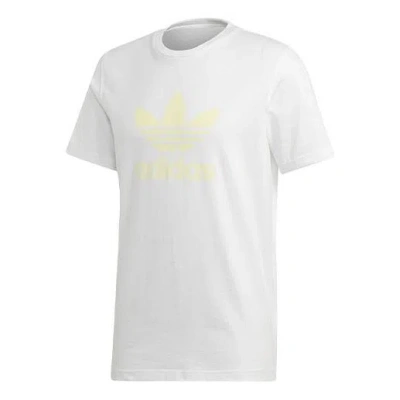 ADIDAS ORIGINALS adidas originals Chest Logo Printing Sports Short Sleeve White