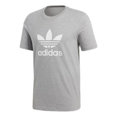 ADIDAS ORIGINALS adidas originals Chest Logo Sports Short Sleeve Gray
