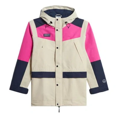 ADIDAS ORIGINALS adidas originals Colorblock hooded track Jacket Creamy White