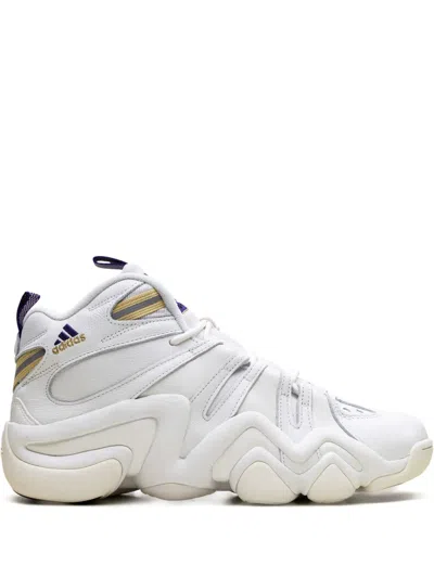 ADIDAS ORIGINALS CRAZY 8 "CORE WHITE/OFF WHITE/COLLEGIATE PURPLE" SNEAKERS