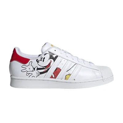 ADIDAS ORIGINALS DISNEY X SUPERSTAR 'MICKEY AND MINNIE - WHITE VIVID RED'