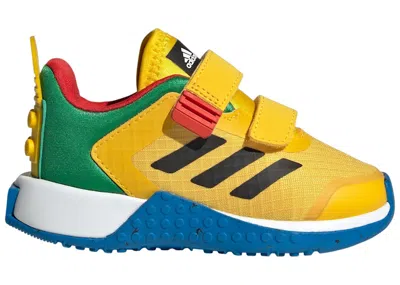 ADIDAS ORIGINALS DNA TWOSTRAP LEGO SNEAKERS IN EQT YELLOW/CORE BLACK/SHOCK BLUE
